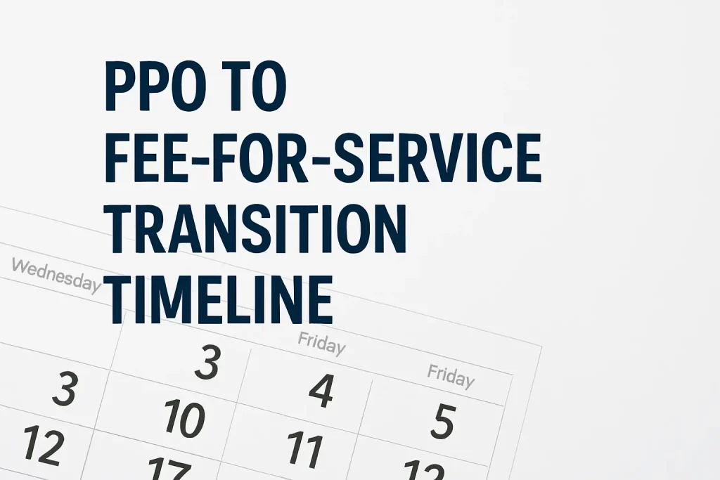 PPO To Fee-For-Service Transition Timeline
